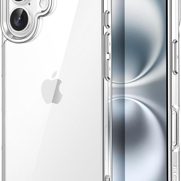 JETech Case for iPhone 16 Plus, Anti-Yellowing, Clear
