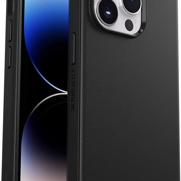 OtterBox iPhone 14 Pro (ONLY) Symmetry Series Case - Black, Ultra-Sleek, Wireless Charging Compatible, Raised Edges Protect Camera & Screen