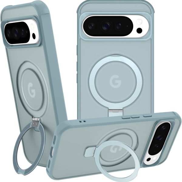 Compatible with Google Pixel 10 & Pixel 10 Pro Case with Stand, Teal Green