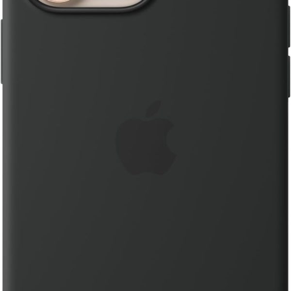 Apple iPhone 16 Pro Max Silicone Case with MagSafe and Camera Control: Lightweight Phone Case, Wireless Charging Compatible, Smooth Matte Finish, Black