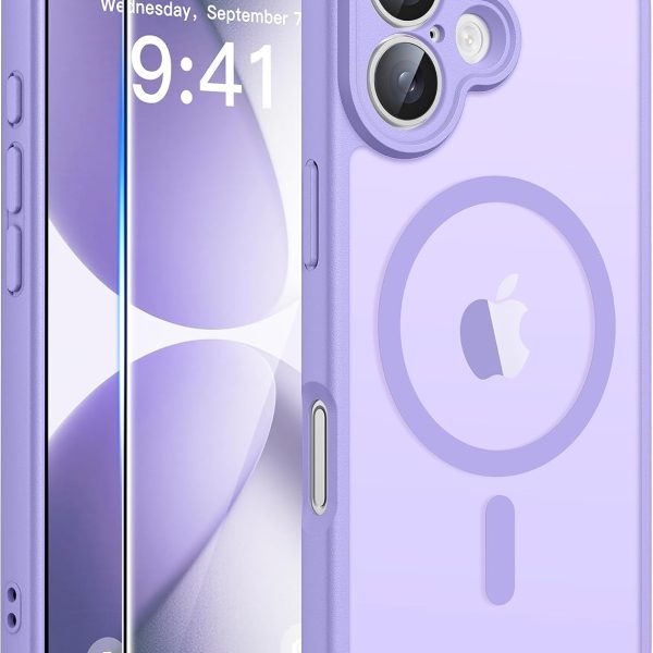 FNTCASE for iPhone 17 Case, Compatible with Magsafe, Glass Screen Protector