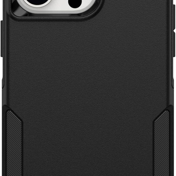 OtterBox iPhone 15 Pro MAX (Only) Commuter Series Case - Black, Slim & Tough, Pocket-Friendly, with Port Protection