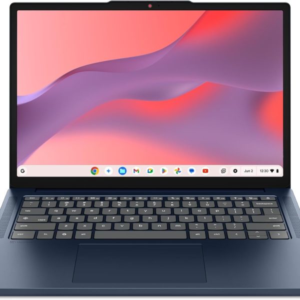 Lenovo Chromebook m 14" - Everyday Laptop - Google Gemini - MediaTek Kompanio 540 CPU - 14" WUXGA IPS Display - 8GB RAM - 64GB UFS Storage - Integrated Arm Mali-G57 MC2 GPU - Cosmic Blue