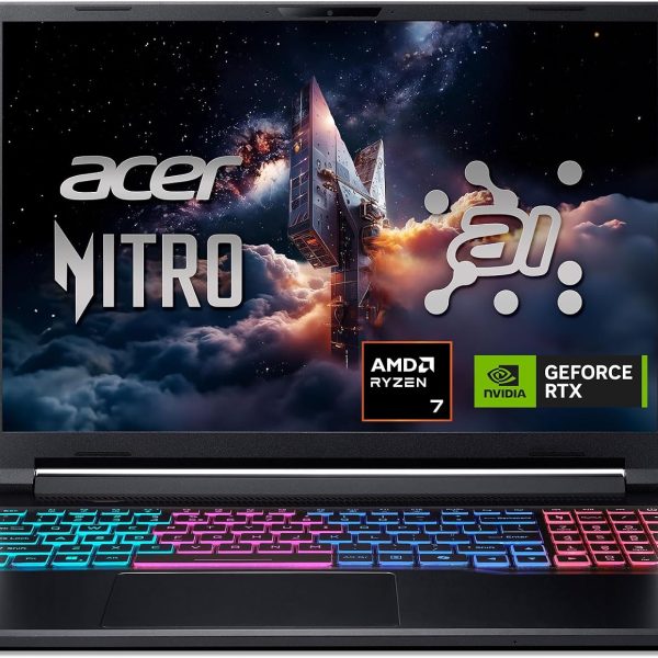 Acer Nitro V 16S AI Gaming Laptop | AMD Ryzen 7 260 Processor | NVIDIA GeForce RTX 5060 Laptop GPU (572 AI Tops) | 16" WUXGA IPS 180Hz Display | 32GB DDR5 | 1TB Gen 4 SSD | Wi-Fi 6 | ANV16S-41-R2AJ