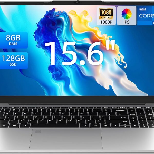 15.6 Inch Laptops, Core i3 Processor, 8GB RAM, 128GB SSD, Backlit Keyboard